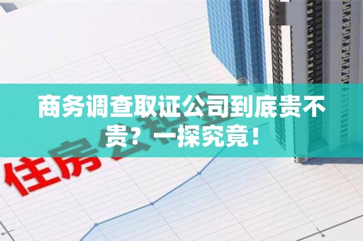 安源商务调查取证公司到底贵不贵？一探究竟！